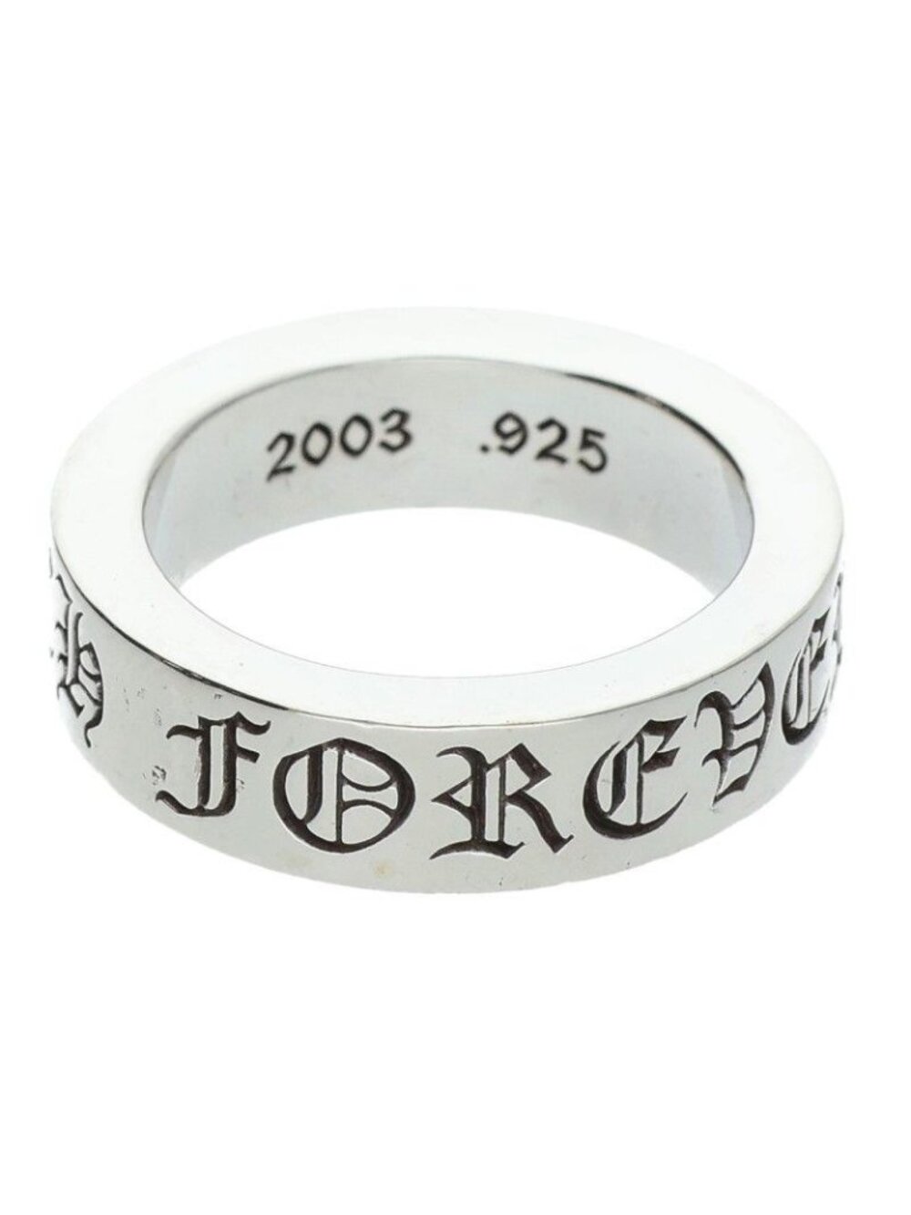 Chrome Hearts Spacer Forever Silver Ring